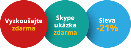 Vyzkoušejte zdarma, SKYPE ukázka zdarma, sleva 21%